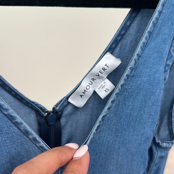 Amour Vert Gisela Chambray Jumpsuit - Picture 5 of 11